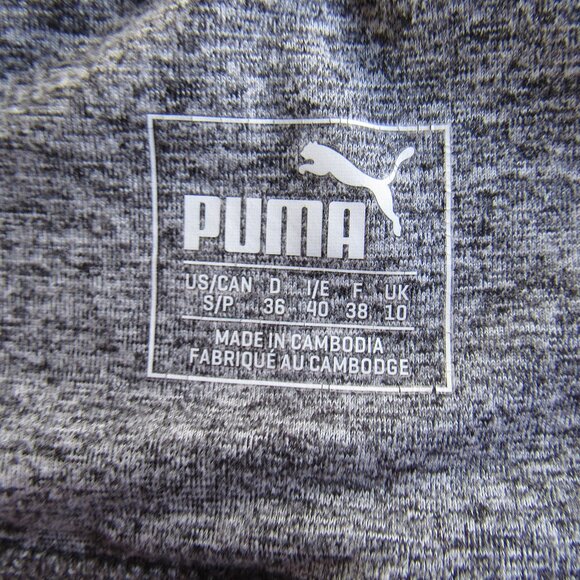 Puma Women's Classics Gray Athletic Workouts Leggings High-Rise Stretchy Size S - Picture 4 of 7